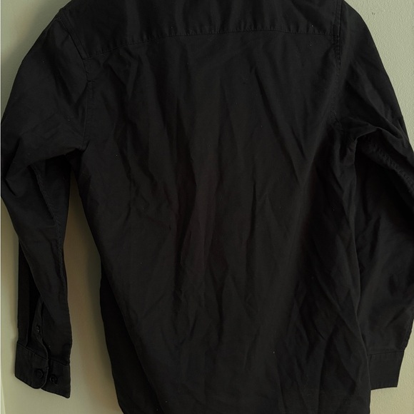 RVCA boy’s Black button down shirt medium - Picture 6 of 6